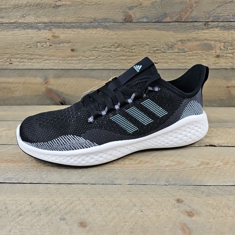adidas Fluidflow 2.0 Women's Running Sportswear Shoes Black Grey - Picture 3 of 12